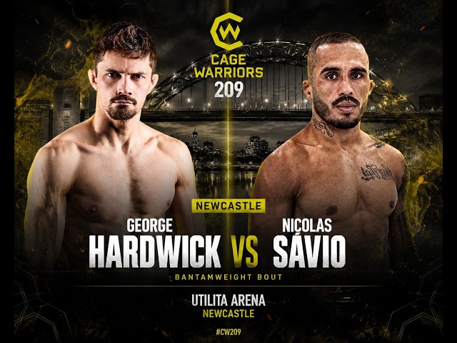 Cage Warriors 209 : George Hardwick vs Nicolas Savio — MMA